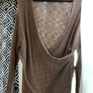 She and Sky Sweaters - Blush Wrap Sweater She and Sky Sweaters - Blush Wrap Sweater